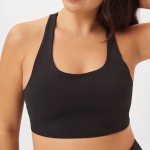 NWOT Girlfriend Collective Black Simone High Support Bra